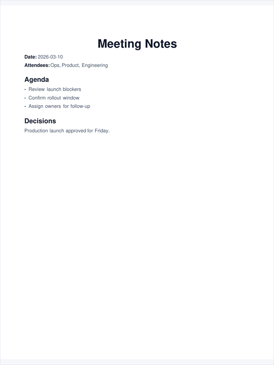 Meeting Notes preview