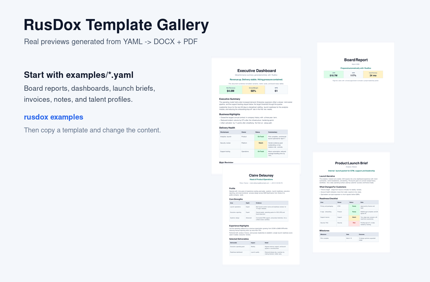 RusDox template gallery